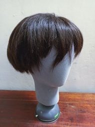 得意假髮（真髮+科技絲）整頂式，短直髮款，僅使用過1-2次，可再染、燙、洗、修剪