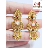 Wing Sing 916 Gold Earrings / Subang Indian Design  Emas 916 (WS056)