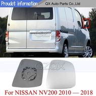 CAPQX Outer Rearview Mirror Glass Lens For NISSAN NV200 2010-2018 Side Mirror Lens Rear view Mirror 