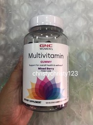 (現貨 120粒) ~GNC 女士綜合維他命軟糖 雜莓味 (GNC Women's Multivitamin Gummy Mixed Berry Flavor) ~到期日: 2024年 10月