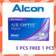 Alcon Air Optix Hydraglyde Multifocal Silicone Hydrogel Monthly Disposable Clear Contact Lenses (3 P