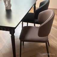 Island Table Stool Dining Chair Household Designer Dining Table Back Chair Italian Light Luxury Rest