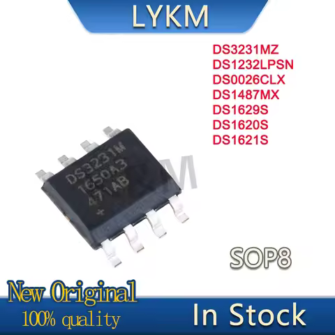 5/PCS New DS1620S DS1621S DS1629S DS1487MX DS3231MZ DS1232LPSN SOP-8 In Stock