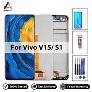 ทดสอบแล้ว100% สำหรับอะไหล่ชิ้นส่วนจอสัมผัสแอลซีดีของเครื่องแปลงดิจิทัล1819 V15 Vivo พร้อมของขวัญฟรี