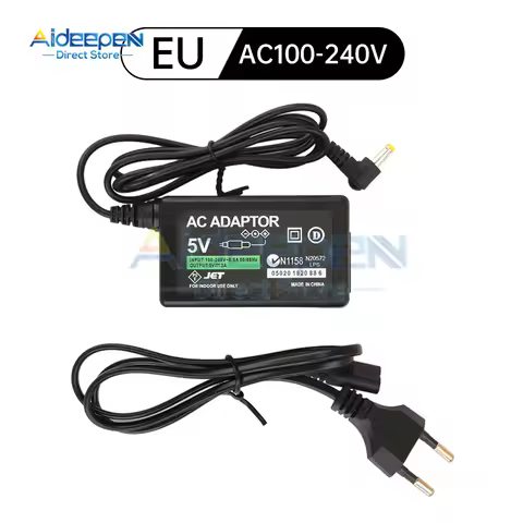 US/EU Plug Home Wall Charger AC Adapter Power Supply Cord for Sony PSP Host ACCU PSP1000/2000/3000 S