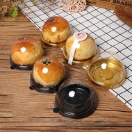 MXMUSTY1 Moon Cake Box Transparent Round Wedding Favor Dome Boxes Packaging Box Egg-Yolk Puff Holders Baking Packing Box