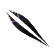 *Vip* Carbon Fiber Headlight Eyebrows Eyelids Trim Eye Lid Cover Decoration Styling Sticker 1 Pair f