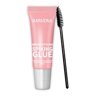 BARVENA Brows Styling Spiking Glue - Super Strong Hold Clear Brow Gel with Spoolie Brush, Up to 12HR