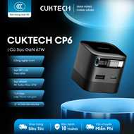 Củ Sạc GaN CUKTECH CP6 Kèm Cáp C Rút Gọn | Công Suất Sạc MAX 67W | Cổng Sạc 2C1A | Bảo hành 18 Tháng