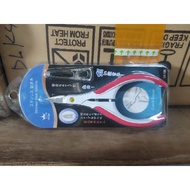 *** DF105/Two-Color Hand Leather Curved Shear/Specification 5 Inch/Material: Stainless Steel.plastic