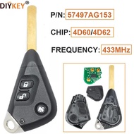Diykey PN57497Ag153 433Mhz 3B Remote Car Key Fob 4D604D62 Chip Su