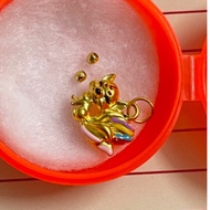 Hot hanging Nine-Tailed Fox mini charm - 24Carat9999 Gold Fox vip charm - size 12 large cups - Shop 