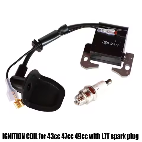 Ignition Coil for 43cc 47cc 49cc Mini Quad Pocket Dirt Bike ATV 2-Stroke Engine Part with L7T Spark 