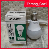 CAHAYA AMASCO OPTIMA 7 WATT WHITE LIGHT LED YELLOW LIGHT/ AMC OPTIMA 7 WATT LED BULB/