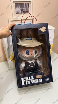 new Original 40cm Big Labubu The Monster Fall In Wild Genuine Big Action Figure Vinyl Plush Doll Fig