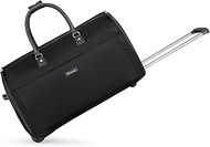 Rolling Garment Bags, Large Garment Duffle Bag with Wheels, 3 in 1 Garment Suit Luggage Bag for Wome