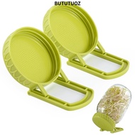 BUTUTUOZ Sprout Maker Kit, Plastic Easy  Germination Sprouting Lids,  With Stand Bean Sprouts Grow K