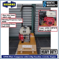 HISAKI YP80 Plate Compactor with Hisaki 7.0HP Gasoline Engine - Suitable for Contructor - 3 Months L