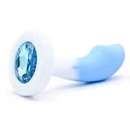 Gradient Color Blue Silicone Butt Plug Little Sword Silicone Butt Plug Supplies Alternative Toys Who