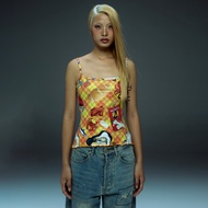 BLACKDOG BKK - RS2417 - printed cami top - เสี้อสายเดี่ยวพิมพ์ลาย