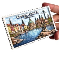 Copenhagen Denmark Resin fridge magnet souvenirs from Europe