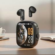 HTC NE72 AI Voice Translator Earbuds, Bluetooth 6.0, Touch Screen Switch, Dual-Touch, TikTok, 40H Ba