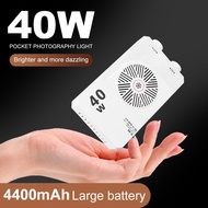 AUDRA RGB LED Camera Light, 40W 2800-9000K Mini LED Video Lamp, Compact 4400mAh Battery with Tripod 
