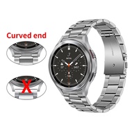 [HOT JUXXKWIHGWH 514] ปลายโค้งสแตนเลสไม่มีช่องว่างโลหะสำหรับ Samsung Galaxy Watch 5/4คลาสสิก46มม. 42มม. 44มม. 40มม. สายคล้องคอสร้อยข้อมือ