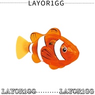 LAYOR1GG Swimming Fish Toy, Inductive Glow Electric Electric Simulation Fish, Cartoon Electronic Pet