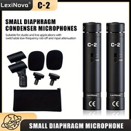 1pc/2pcs C2 Pencil Condenser Microphone, Switchable low-frequency roll-off and input attenuation, Pe