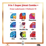 Durex Condom (RM63 only) 9 In 1 Set Kondom & Free Gift Lubricant /Pelincir All Ready Stock Packaging