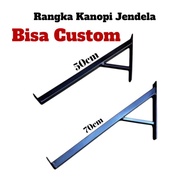 (PAIR) 1.5X1.5CM holow Window Canopy Frame Outdoor Canopy Console Iron Bracket/ Minimalist DOOR WIND