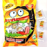 (40+2)pcs Burger Gummy Monster Candy (HALAL)