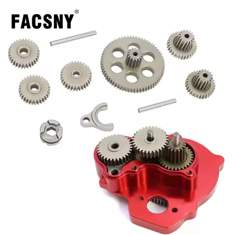Steel Transmission Gear Complete Gearbox Gears Set For RC Crawler 1/24 1/18 FMS FCX24 Power Wagon K5