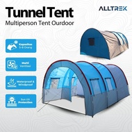 TENDA CAMPING ALLTREK TENDA CAMPING TUNNEL MULTIPERSON 1 BEDROOM 2