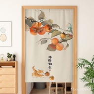 2024 New Style Chinese Style Door Curtains  door with not rod Retro Entrance Cloth Curtain Toilet Block Curtain Kitchen