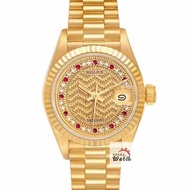 【大眾金時代】ROLEX勞力士 69178 Datejust 蠔式日誌 18K金女錶 市場罕見 原廠 大眾金時代B1565