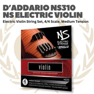 D'Addario NS310 NS Electric Violin String Set, 4/s 4 Scale, Medium Tension - Electric Violin String 