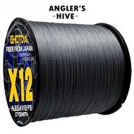 ANGLER'S Pancing Braided Fishing Line Ghotda fishing rope multicolor original X12 fishing line 100m 