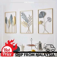 [1pcs] 40x60cm frame gold blue rustic, frame hiasan dinding, frame cantik,frame murah, Hanging Moder