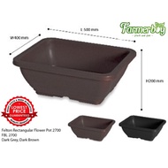 FELTON Rectangular Flower Pot FBL 2700 GARDENING FLOWER POTS PASU BUNGA POKOK GARDENING TOOLS