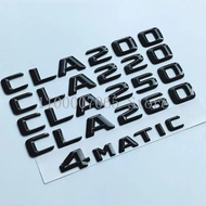 2015 Glossy Black Letters CLA180 CLA200 CLA220 CLA250 CLA260 4Matic CLA220d CLA250d Emblem W117 Car 