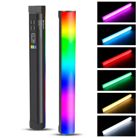 PULUZ 30cm 17cm Photo Handheld Full Color RGB Stick Light Magnetic LED Fill Light Wand Photography S