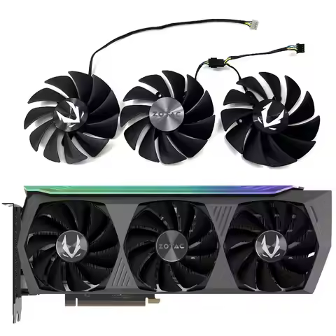 GA92S2U CF9015H12S RTX 3080 Ti AMP Holo GPU Fan，For ZOTAC GAMING RTX 3070 TI、3080、3080 TI、3090 AMP H