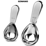 GIWANO Coffee Bean Measuring Spoons, 15/30ml 1 Tbsp or 2 Tbsp Coffee Scoops, Durable Stainless Steel