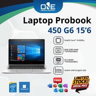 HP PROBOOK 450 G6 15.6" i5 8th GEN PROFESSIONAL LAPTOP / UP TO 16GB RAM / M.2 NVME SSD - REFURBISHED