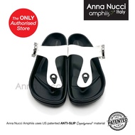 (NEED TO TAKE 2 SIZE UP) A087B - Anna Nucci Woman Sandals in Black White& Pink