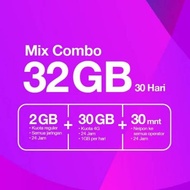 Tri Mix Combo 32 GB &amp; 30 menit Telpon