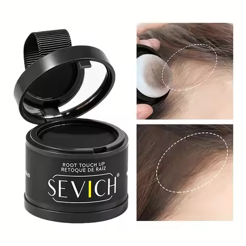 Hairline Shadow Powder Thinning Hair Edge Shadow Filling Root Cover Up Powder for Women Men with Fac