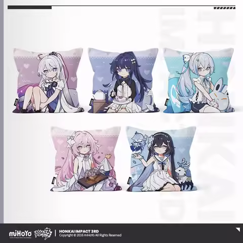 [Genuine] miHoYo Game Honkai Impact 3 Herrscher Theme Plush Pillow Bronya Raiden Mei Kiana Elysia An